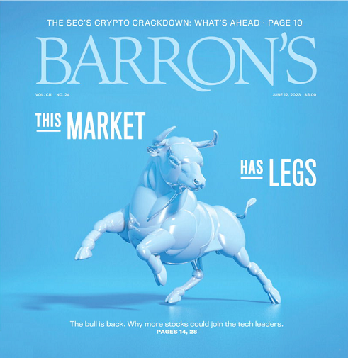 Barron's new bull has legs cover June 2023